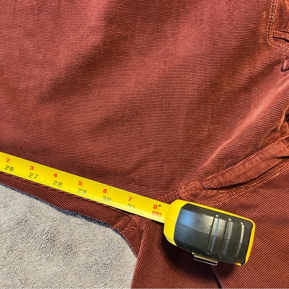 Mother The Looker Little Bit Country Corduroy Red Pants Size 31 - Picture 6 of 9